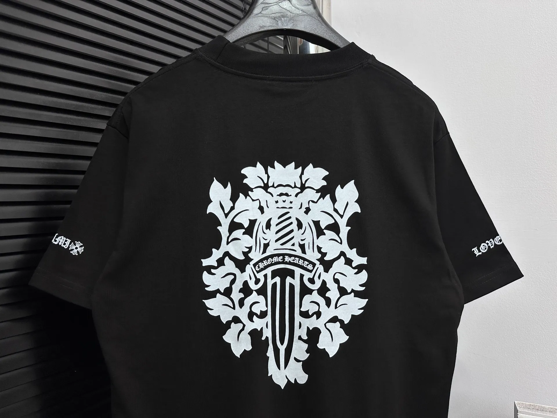 🅿️170 [Chrome heart*] Chrome heart 25ss early spring new short-sleeved T-shirt ·280g 100% cotton double yarn jersey fabric ·Special thickened 32 pieces of double-strand 1x1 thread in the same cylinder custom dyeing ·Double-needle stitching and cross-stitching technology ·Original main mark washed tag Color: Black White Size: S-XL